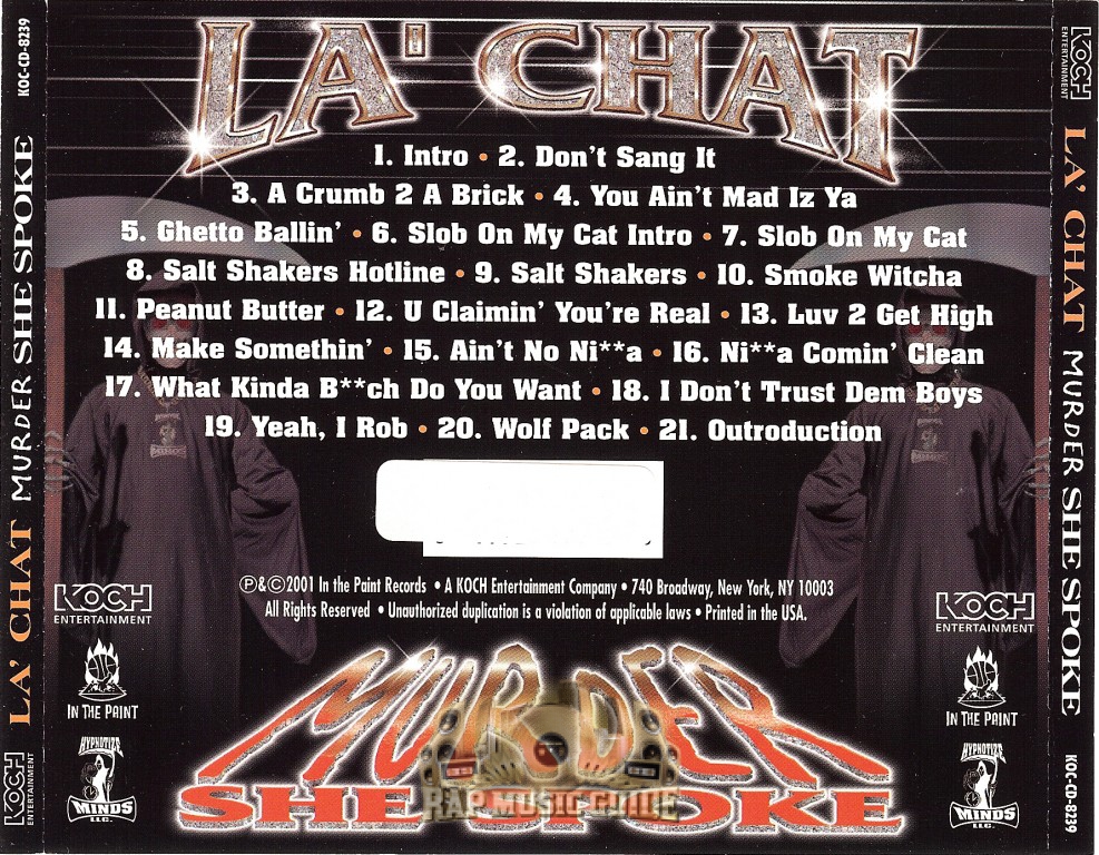 La' Chat - Murder She Spoke: CD | Rap Music Guide